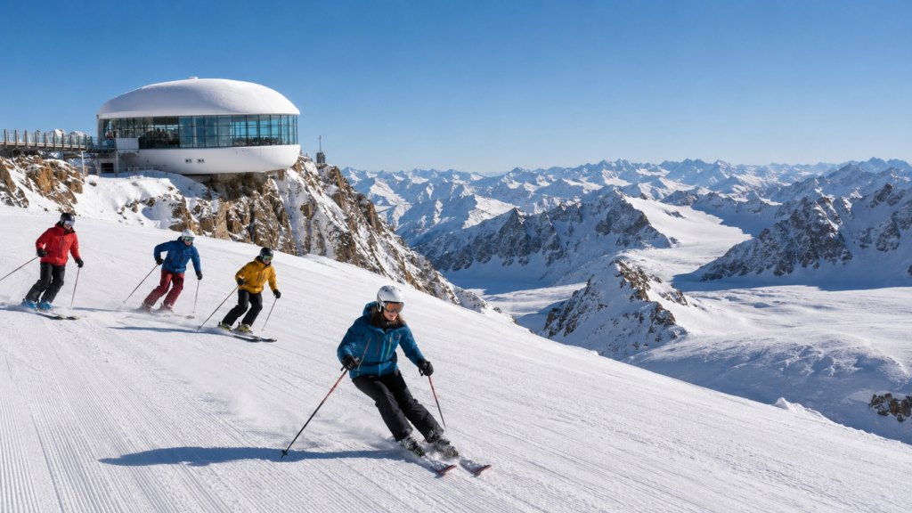 Pitztal in Tirol: Gletscher, Rifflsee und das Café 3440