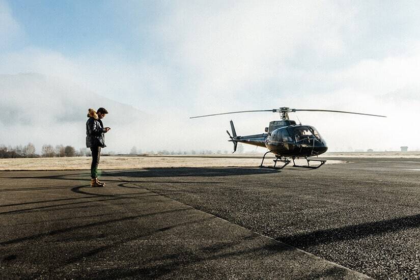 mama thresl und SennAir Helicopter