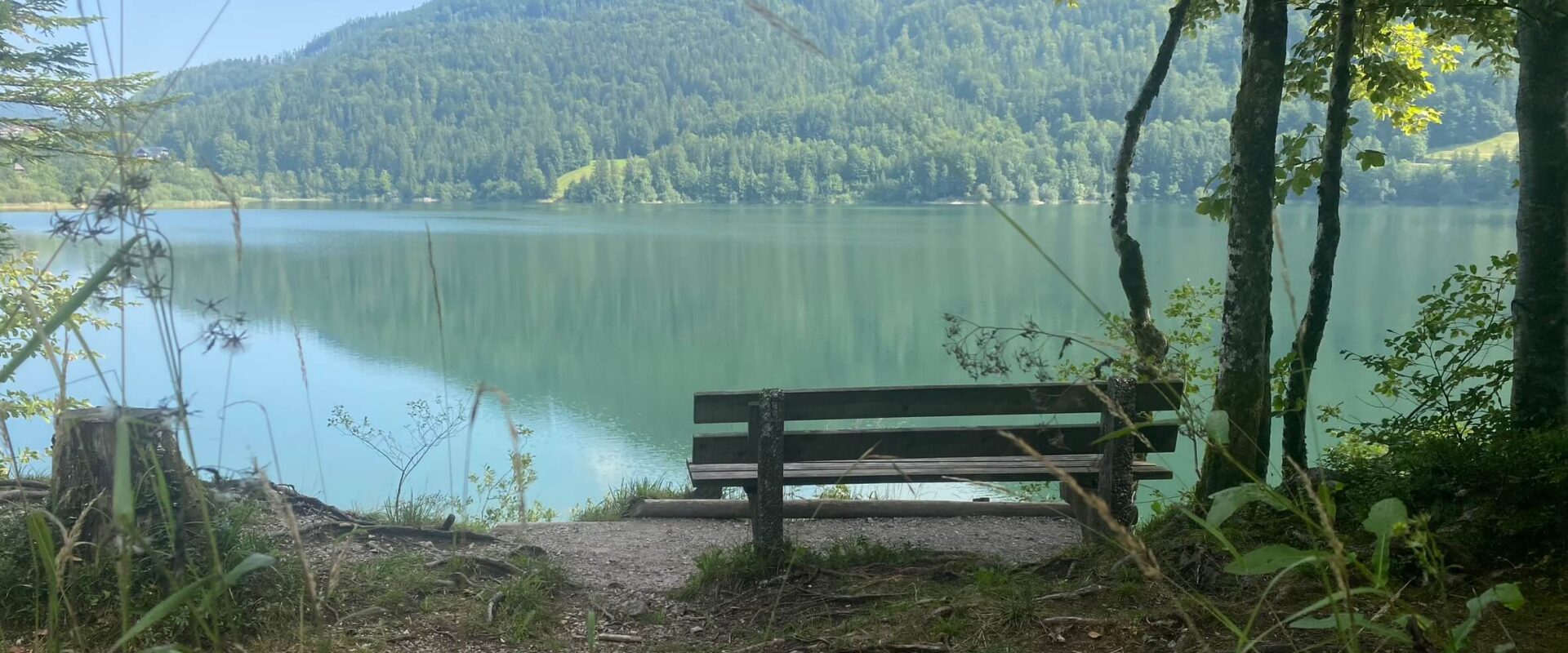 Malerischer Rundwanderweg<br>am Hintersee in der Fuschlseeregion