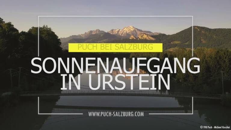 Vorschaubild: Drohnenflug über Urstein bei Sonnenaufgang