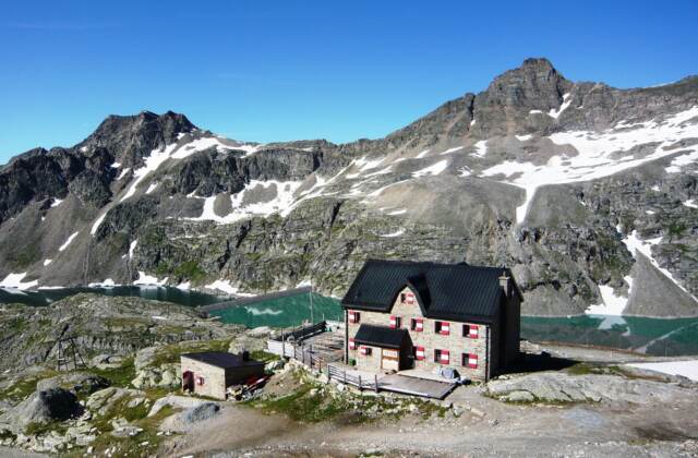 Duisburger Hütte, 2572 m Seehöhe, Goldberggruppe