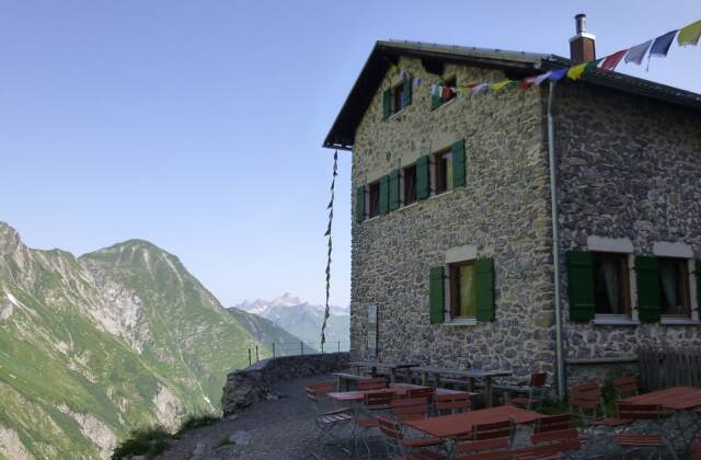 Frederick-Simms-Hütte, 2002 m Seehöhe, Lechtaler Alpen