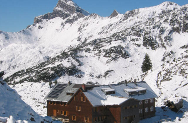 Freiburger Hütte, 1931 m Seehöhe, Lechquellengebirge