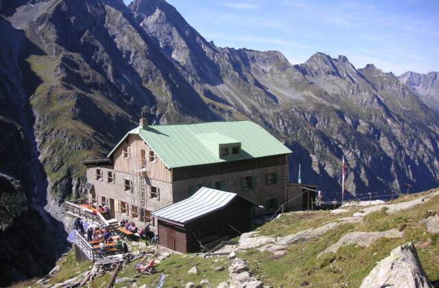 Greizer Hütte, 2227 m Seehöhe, Zillertaler Alpen
