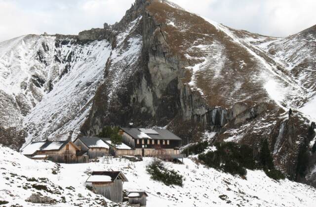 Landsberger Hütte, 1805 m Seehöhe, Vilsalpseeberge