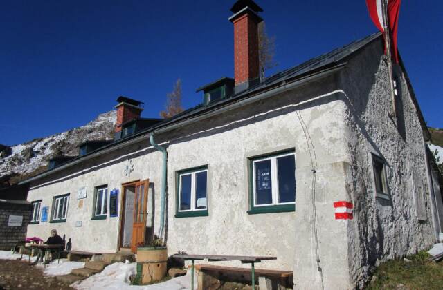 Leobner Hütte, 1582 m Seehöhe, Hochschwabgruppe