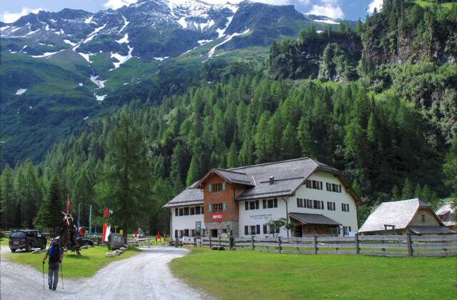 Naturfreundehaus Kolm-Saigurn, 1598 m Seehöhe, Goldberggruppe