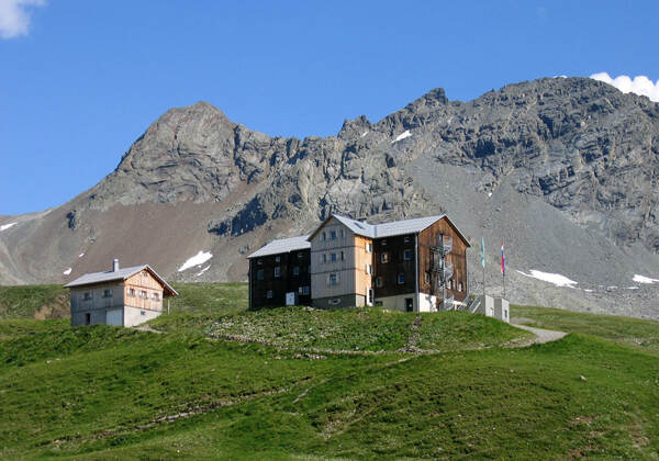 Neue Heilbronner Hütte, 2308 m Seehöhe, Verwall