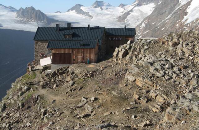 Ramolhaus, 3006 m Seehöhe, Ötztaler Alpen