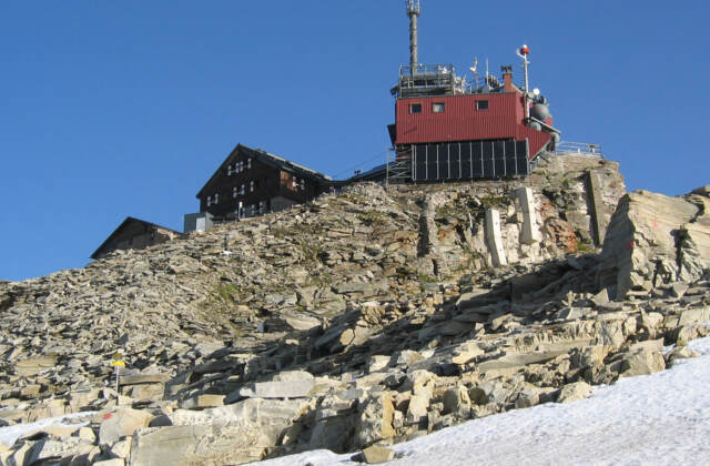 Zittelhaus, 3106 m Seehöhe, Goldberggruppe