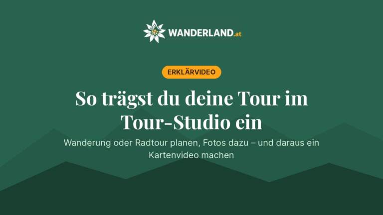 Titelbild des Erklärvideos: So trägst du deine Tour im Tour-Studio ein