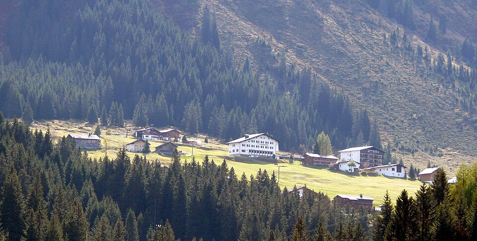 Blick von Gargellen im Montafon in Richtung Vergaldental